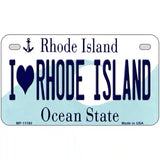 I Love Rhode Island State License Plate Novelty License Plate 7" x 4" (MP)