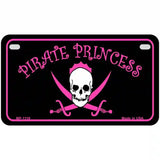 Pirate Princess Novelty Metal License Plate 7" x 4" (MP)