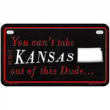 Kansas Dude Novelty Metal License Plate 7" x 4" (MP)