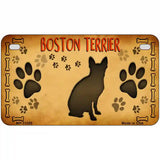 Boston Terrier Novelty License Plate 7" x 4" Motorcycle (MP)
