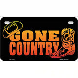 Gone Country Novelty Metal License Plate 7" x 4" (MP)