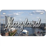 Maryland River Skyline Novelty Metal State License Plate 7" x 4" (MP)