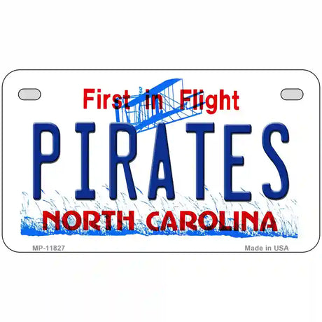 Pirates North Carolina Novelty License Plate 7" x 4" (MP)