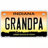 Indiana Grandpa Novelty Metal License Plate 7" x 4" (MP)