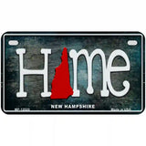 New Hampshire Home State Outline Novelty License Plate 7" x 4" (MP)