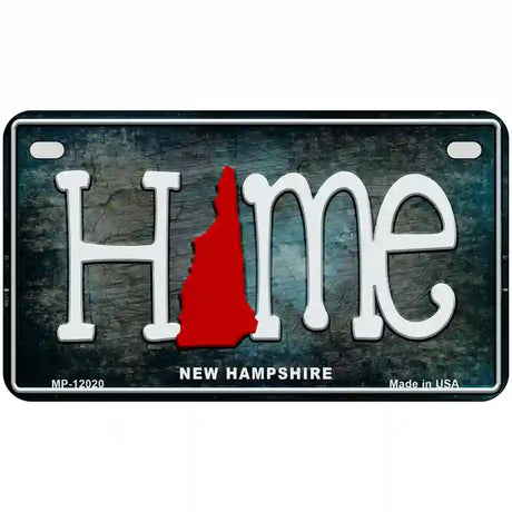 New Hampshire Home State Outline Novelty License Plate 7" x 4" (MP)