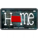 North Dakota Home State Outline Novelty License Plate 7" x 4" (MP)