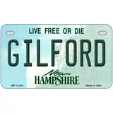 Gilford New Hampshire Novelty Metal License Plate 7" x 4" (MP)
