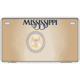 Mississippi Great Seal Blank Novelty Metal License Plate 7" x 4" (MP)