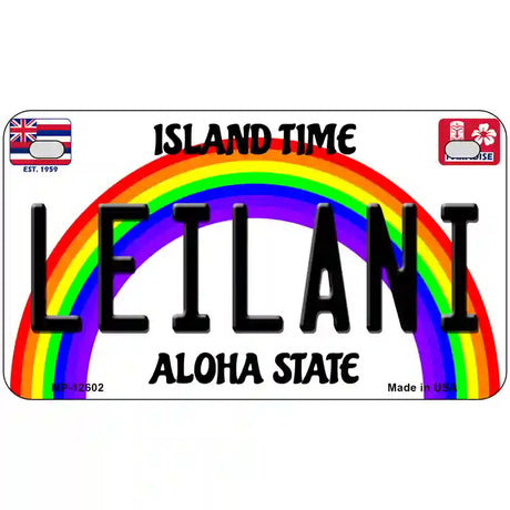 Leilani Hawaii Novelty Metal License Plate 7" x 4" Motorcycle (MP)