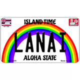 Lanai Hawaii Novelty Metal License Plate 7" x 4" (MP)