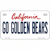 Go Golden Bears Novelty Metal License Plate 7" x 4" (MP)