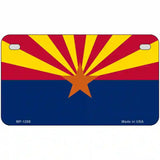 Arizona Small Star Novelty Metal License Plate 7" x 4" (MP)
