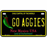 Go Aggies Novelty Metal License Plate 7" x 4" (MP)