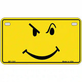 Defiant Smiley Novelty Metal License Plate 7" x 4" (MP)