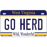 Go Herd Novelty Metal License Plate 7" x 4" (MP)