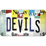 Devils Strip Art Novelty Metal License Plate Tag 7" x 4" (MP)