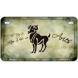 Aries Zodiac Novelty Metal License Plate 7" x 4" (MP)