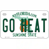 Go Heat Novelty Metal License Plate Tag 7" x 4" (MP)