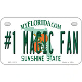 Number 1 Magic Fan Novelty Metal License Plate Tag 7" x 4" (MP)