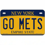 Go Mets Novelty Metal License Plate Tag 7" x 4" (MP)
