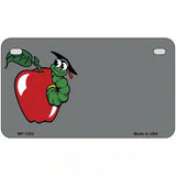 Teacher Apple Offset Novelty Metal License Plate 7" x 4" (MP)