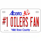 Number 1 Oilers Fan Novelty Metal License Plate Tag 7" x 4" (MP)