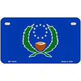 Pohnpei Flag Metal Novelty License Plate 7" x 4" (MP)