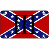 3 Percenter Confederate Novelty Metal License Plate Tag 7" x 4" (MP)