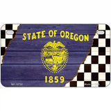 Oregon Racing Flag Novelty Metal License Plate Tag 7" x 4" Motorcycle (MP)