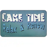 Lake Time Novelty Metal License Plate Tag 7" x 4" Motorcycle (MP)