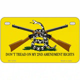 Dont Tread On My 2nd Amendment Novelty Metal License Plate 7" x 4" (MP)