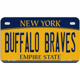 Buffalo Braves New York Novelty Metal License Plate Tag 7" x 4" Motorcycle (MP)