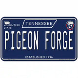 Pigeon Forge Tennessee Blue Novelty Metal License Plate Tag 7" x 4" Motorcycle (MP)