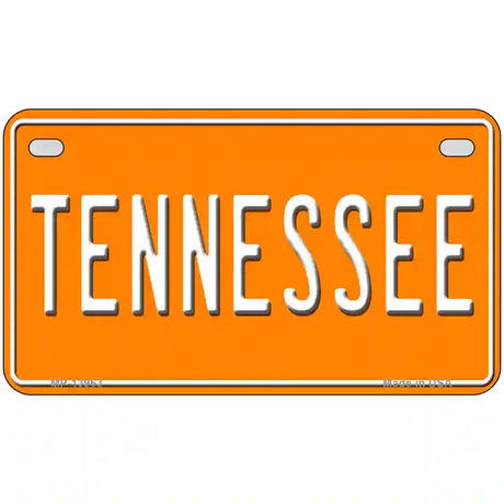 Tennessee Orange Novelty Metal License Plate Tag 7" x 4" (MP)
