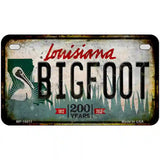 Bigfoot Louisiana Novelty Metal License Plate Tag 7" x 4" (MP)