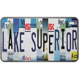 Lake Superior Strip Art Novelty Metal License Plate Tag 7" x 4" Motorcycle (MP)