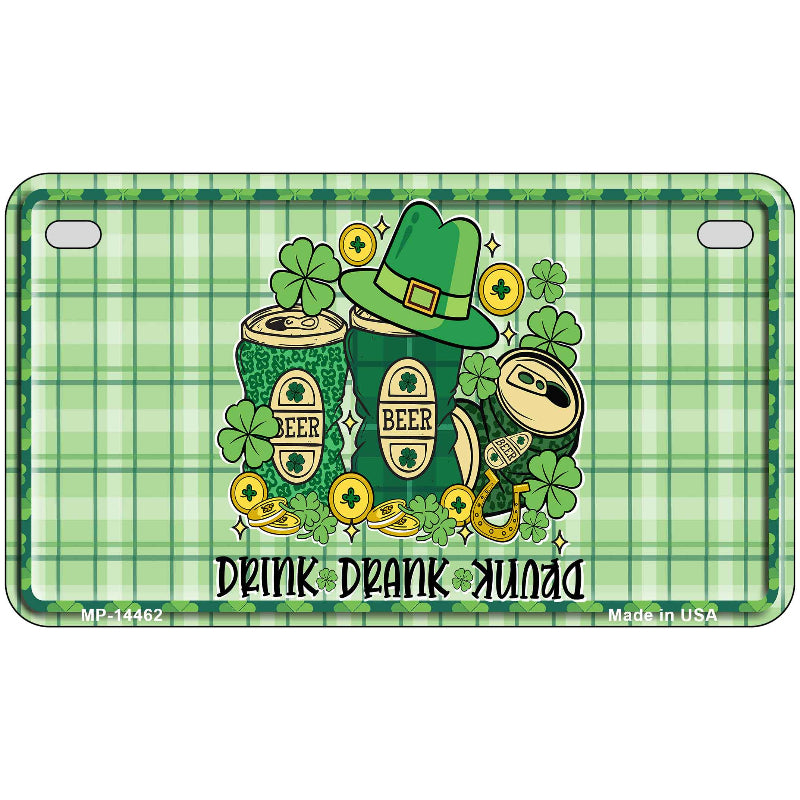 Drink Drank Drunk Novelty Metal License Plate LP-14462
