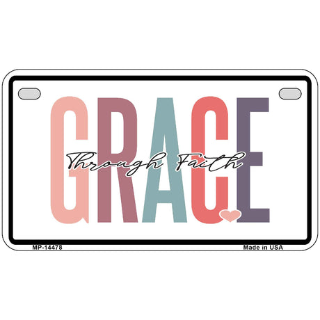 Grace Through Faith Novelty Metal License Plate LP-14478