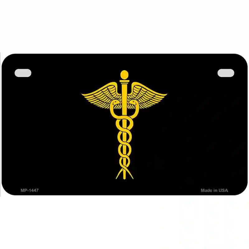 Caduceus Metal Novelty License Plate 7" x 4" (MP)