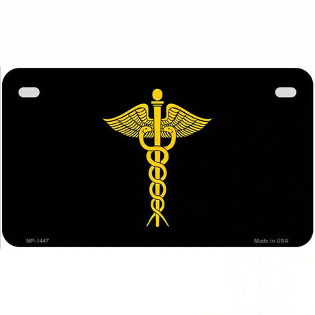 Caduceus Metal Novelty License Plate 7" x 4" (MP)