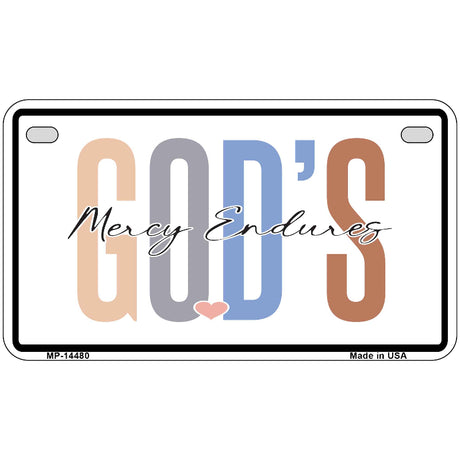 Gods Mercy Endures Novelty Metal License Plate LP-14480