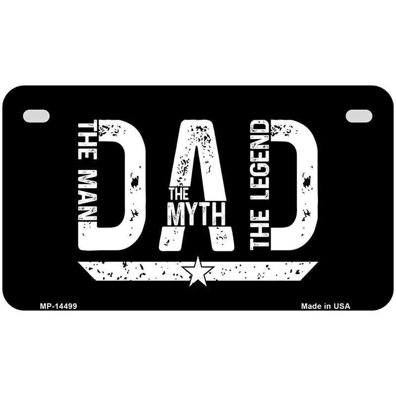 DAD Novelty Metal License Plate LP-14499
