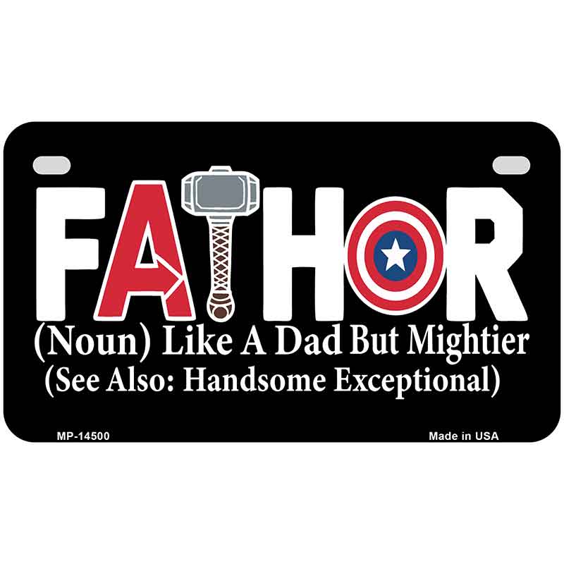 FATHOR Novelty Metal License Plate LP-14500