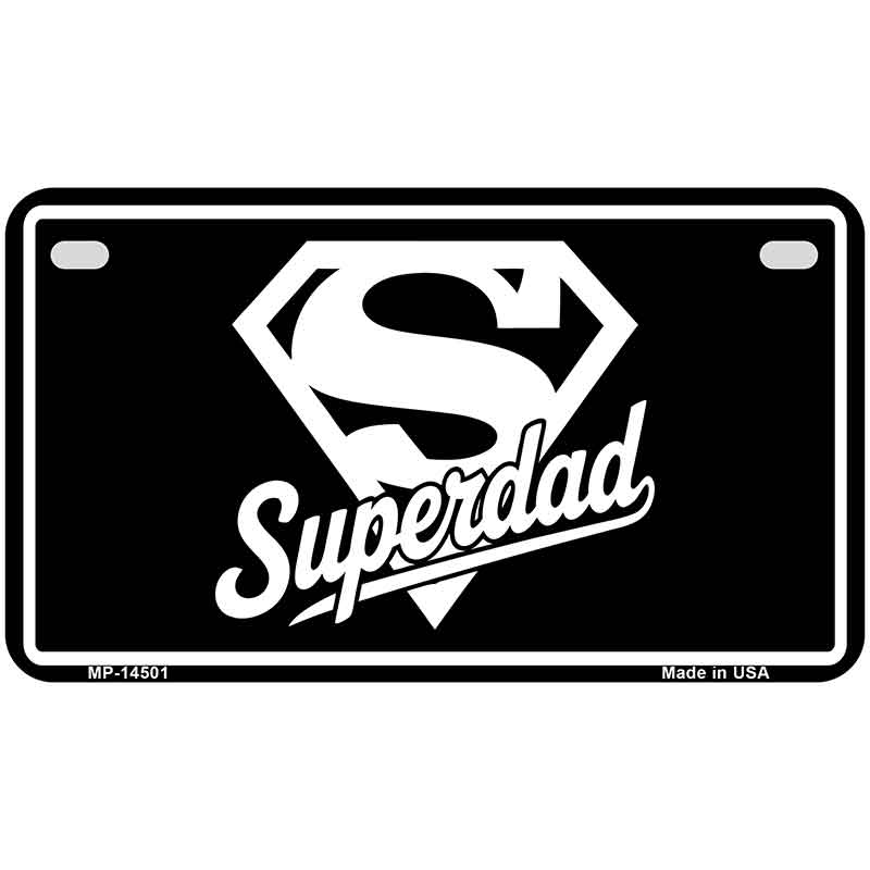 Superdad Novelty Metal License Plate LP-14501