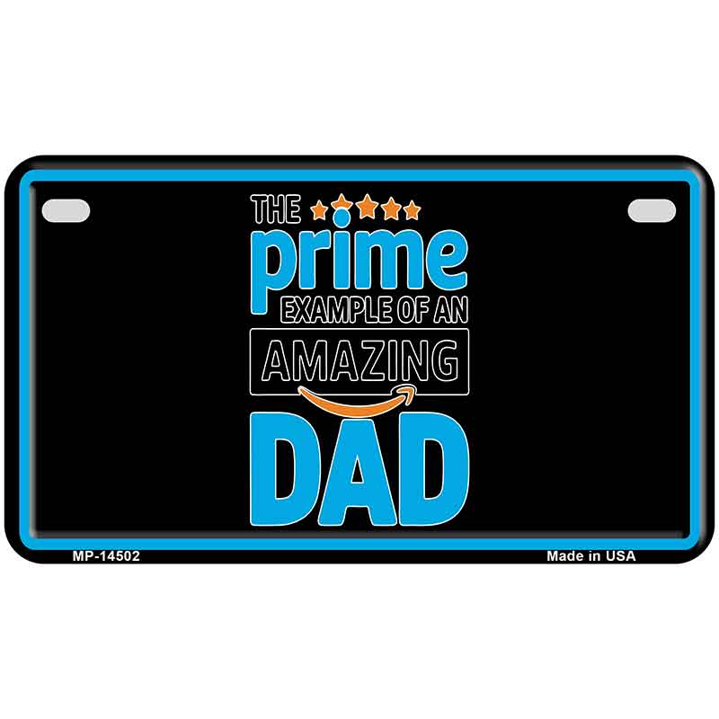The Prime Dad Novelty Metal License Plate LP-14502