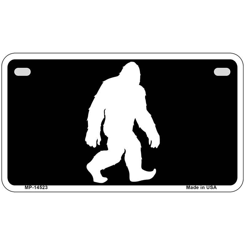 Bigfoot Silhouette Novelty Metal License Plate LP-14523