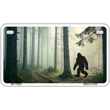 Bigfoot Silhouette Forest Novelty Metal License Plate LP-14524