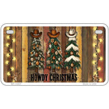 Howdy Christmas Novelty Metal License Plate LP-14527
