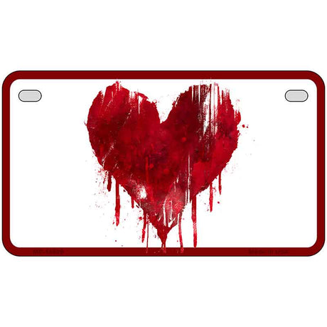 Bloody Heart Novelty Metal License Plate LP-14538